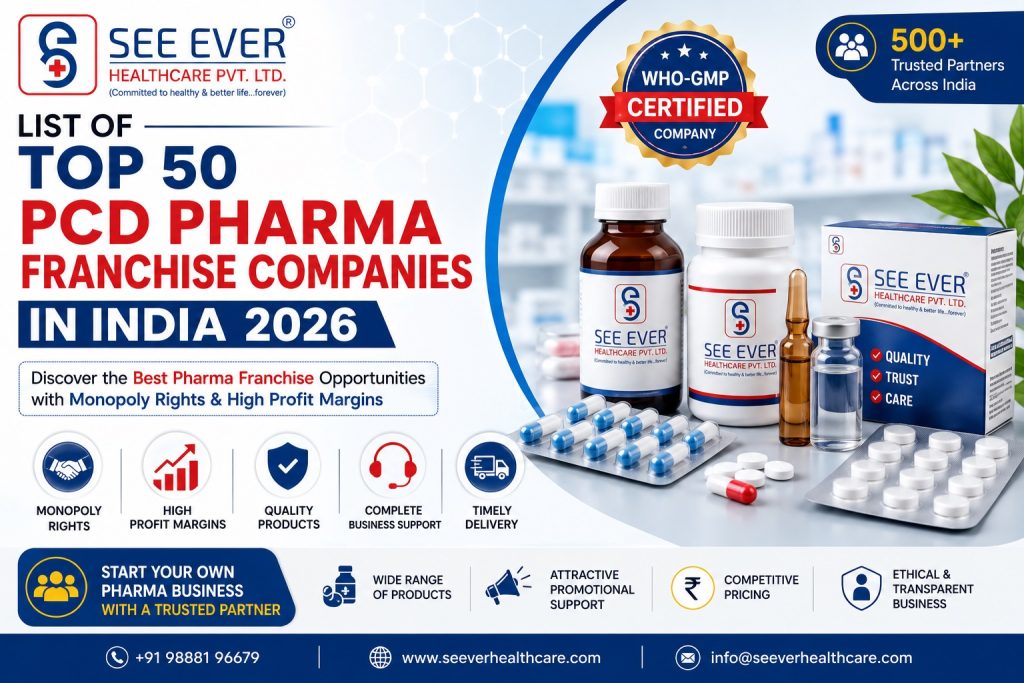 List of Top 50 PCD Pharma Franchise Companies in India
